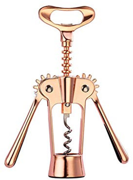 HUAJINGKEJI Multifunction Rose Gold Wing Corkscrew Wine Bottle Opener Alloy Beer Openers Rust Resistance Restaurant