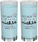 H:)PPY life Trinkglas Motiv Heute | Glas mit Motivdruck, Wasserglas, 50 cl | Geschenk Geburtstag, Einladung | 46254 (Packung mit 2)