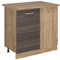 Vicco Eckunterschrank R-Line, Küchen Eckschrank, Edelgrau, 86 cm, AP Eiche