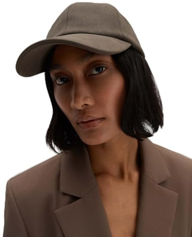 someday Damen Hut | Basecap BENTHY Cap in Veloursleder Optik Soft Mocha, 0