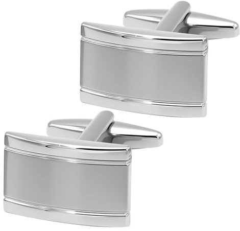 Herren Silber Manschettenknöpfe, Hochzeitsgeschenke Cufflinks aus Edelstahl, Elegante Hemd Manschettenknöpfe Herren Hochzeit für Hochzeit Geschäft Geschenk