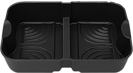 Moule en Silicone pour friteuse à air Compatible avec Ninja AF500EU 10,4L/COSORI Dual Blaze TwinFry 10L Plateau Silicone réutilisable pour friteuse à air antiadhésif sans BPA résistant jusqu'à 240 °C