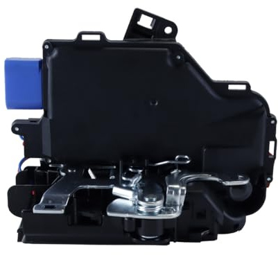 Hoite Cerradura de puerta delantera izquierda con ajuste mecánico central compatible con Altea 5P1 Toledo III 5P2 Golf V, repuesto para cerradura de puerta 3D4839015A