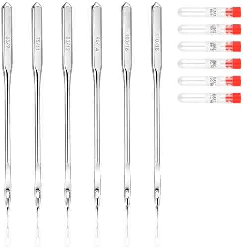 Cossaot 60 Agujas Maquina de Coser, 6 GroBen Agujas Maquina Coser de Bola