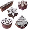 Innovativ Motif Schneeflocke und Baum Holz Blöcke Drucken Stempel (Set von 5)