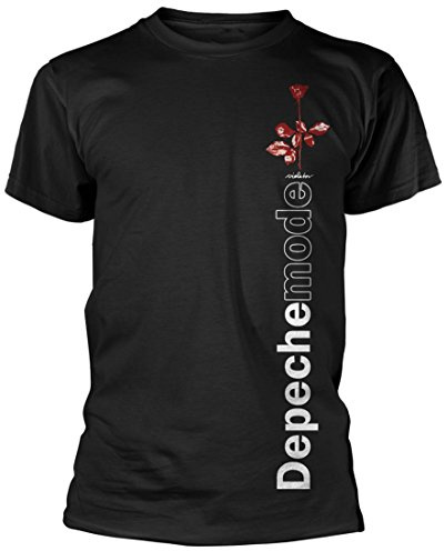 Official Depeche Mode - Violator Side Rose - Black Cotton T Shirt