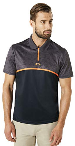 Oakley Men's Polo Shirt Ss Color Block Camou - Black - Medium