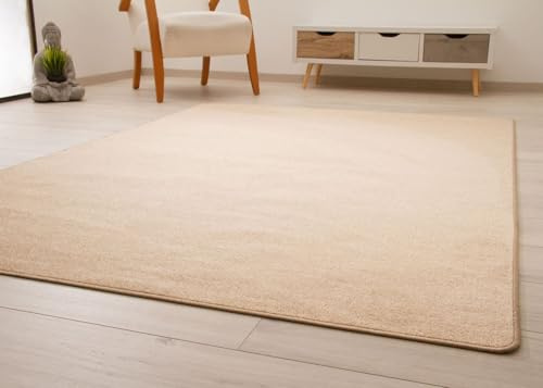 Steffensmeier Kurzflorteppich Cambridge Young | Teppich für das Wohnzimmer, Jugendzimmer in Beige, Größe: 240x290 cm