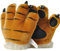 LANFIRE Flauschige künstliche Tiger und Dinosaurier Paw Handschuhe, Stirnband und Schwanz Kostüme Cosplay Tiger oder Dinosaurier Party Kostüm (Yellow tiger gloves)