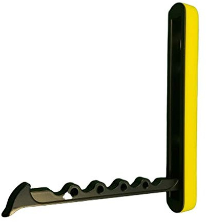 livingpoint24 Garderobenhaken klappbar Klapphaken schwarz Silikonring gelb Kleiderhaken *537-Black-GELB