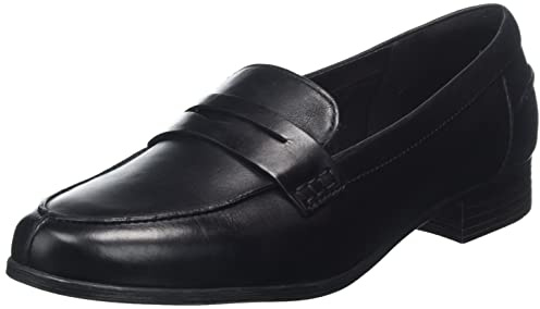 Clarks Women's Hamble Loafer, Black Patent, 4.5 UK