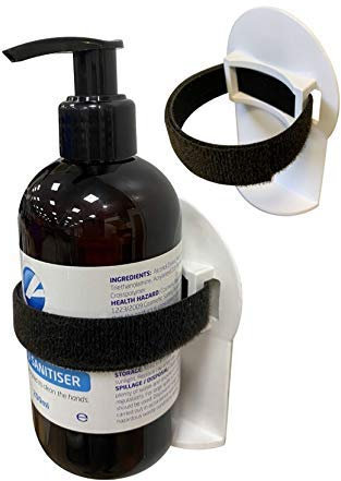 Hand Sanitiser Holder/Sanitizer dispenser, Self Adhesive, Easy fix, No drilling!! (Holder Only)