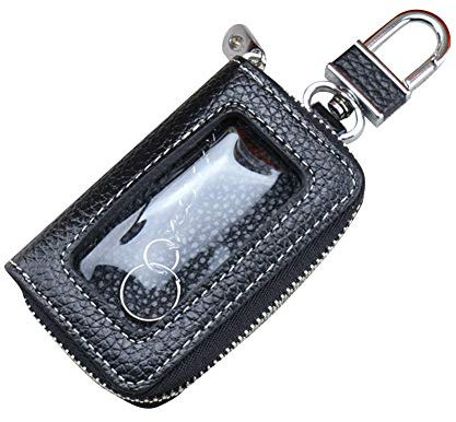 Herbests Autoschlüssel Hülle Schlüsseltasche für Damen Herren, Leder Schlüsseletui für Schlüsselbund Schlüsselmäppchen Münztasche Auto Ledertasche, Fernbedienung schlüsseletui Autoschlüssel Sicher