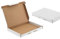WPTrading - 100 Stück Großbriefkarton DIN A4 350 x 250 x 20 mm 1-wellig weiß - Faltkarton mit Steckverschluss für Warenversendung - Großbrief Paket Versandkarton groß - Karton Versandverpackung