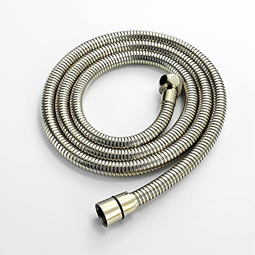 ENKI, H12, Shower Hose, English Gold, Flexi Bathroom Shower Head Hose Pipe Replacement, Standard 8mm Bore Diameter, 175cm Length, Extra Long, Modern or Traditional Bathroom Design