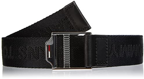 Tommy Jeans Tjw Ess Webbing Belt Gürtel, Damen, Schwarz (Black), 90