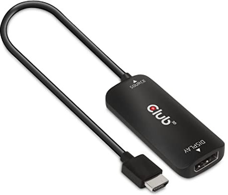 Club 3D CAC-1335 HDMI+ Micro USB auf DisplayPort 4K120Hz oder 8K30Hz St/B Aktiver Adapter