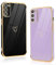 Vauki 2 Pack Funda para Samsung Galaxy S20 FE 5G, Patrón de Corazón Carcasa, Silicone TPU Soft Case Resistente a los Golpes para Samsung S20 FE 5G 6.5, Negro y Morado