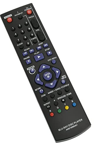 VINABTY AKB73095401 Remplacez la télécommande appropriée pour LG BD590C BD555C BD530 BD611 BD550 BD555 BX585 BD678N BD560C BD590 BD565 BD560 BD570