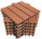 Gimisgu WPC Fliesen 30x30cm, WPC Terrassenfliesen Bodenbelag Klickfliesen Fliese, Wetterfest mit Drainagefunktion, Terrassendielen für Balkon Terrasse 11 Stück/1m², Braun