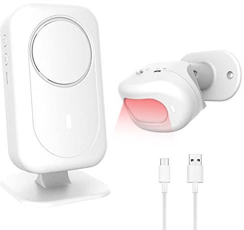 DAYTECH Wireless Motion Sensor Alarm, Door Alarm Sensor ,Bed Alarms for Elderly,Fall Prevention for Elderly Dementia Patients Elderly Monitoring Door Entry- 1 Receiver & 1 PIR Motion Sensor