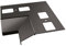 Renoplast® Aluminium Innenecke 90° für Traufprofil K100 Graphit | Fertigstellung von Terrassen und Balkonen | Fliesenböden auf Klebemörtel | Wasser ablaufsysteme Winkelprofil | Pulverbeschichtetes