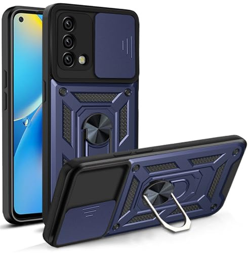 betterfon Handyhülle für Oppo A74 4G | Stoßfest & Kratzfest | Mit Kameraschutz, Anti-Fingerabdruck & robustem Panzerschutz-Design | Blau