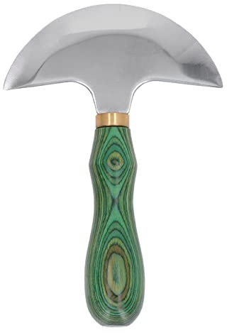 HEEPDD Cuchillo de Cabeza Redonda, Cuchillo de Trabajo de Cuero, Cabeza Redonda, Resistente y Duradero para Manualidades