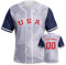 Yolovi Usa Personalisiertes Baseball Trikot 3D Stickerei/Druck World Baseball Jersey mit Ihrem Namen und Nummer Hip Hop Baseball Shirt für Herren Damen Kinder, Small-6X-Large