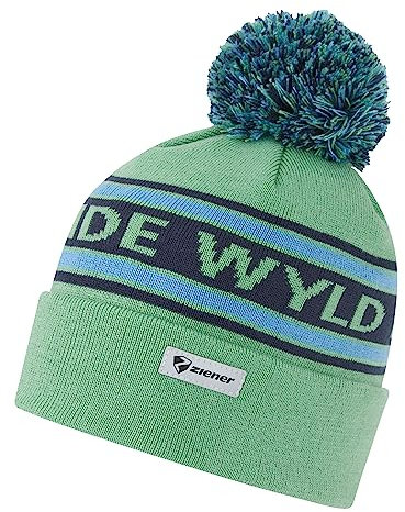 Ziener Kinder IKUTO Mütze/Bommel, gestrickt, bunt, Pastel Green, S