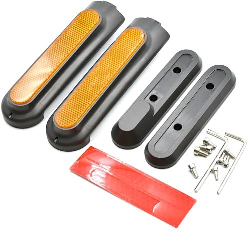 myBESTscooter – Radabdeckungen vorne und hinten mit reflektierenden Aufklebern für Xiaomi Pro 4 Elektroroller