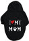 Hunde Kapuzenpulli - I Love My Mom Pet Bekleidung Hunde Shirt Wärmer Pullover Herbst Winter Jacket Mantel Kleiner Hund Mittlerer Hund Großer Hund (Black, 4XL)