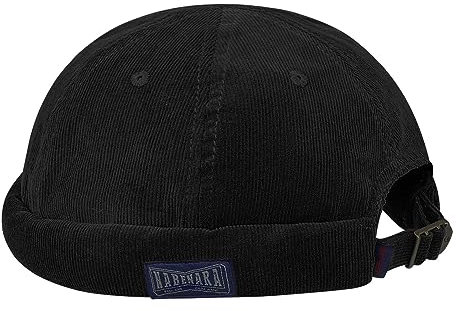 CLAPE Cotton Docker Cap Herren Damen Klassisch Dockermütze Retro Kord Seemannsmütze Rolled Cuff Brimless Hat Fisherman Beanie Watch Hat