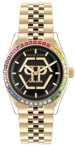 Philipp Plein Damen Uhr Analog Quarz Date Superlative PW2BA0623 Edelstahl