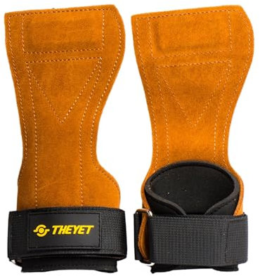 THEYET Calleras para Crossfit y Gimnasio - Guantes de Calistenia y Musculación Hombre y Mujer - Protección para Dominadas, Pesas y Barra - Muñequeras Gym Integradas - Lima de Callos Incluida