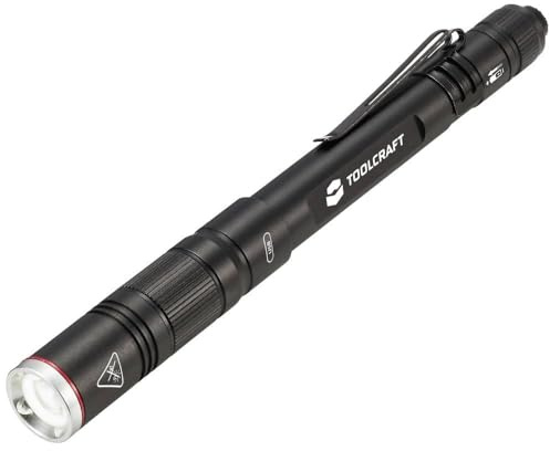 Toolcraft TO-8254890 Penlight akkubetrieben SMD LED Schwarz
