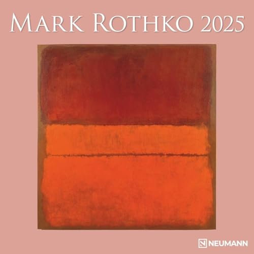N NEUMANNVERLAGE - Mark Rothko 2025 Broschürenkalender, 30x30cm, Wandkalender mit Abbildungen von Mark Rothko, Mondphasen, viel Platz für Notizen und internationale Feiertage/Kalendarium