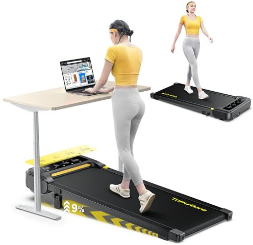 Laufband für Zuhause mit Neigung, 1-10 km/h Walking pad, Elektrisches Laufband mit Steigung, 2.5HP Walking Machine für Zuhause & Büro, Fernbedienung und App, Keine Montage Erforderlich