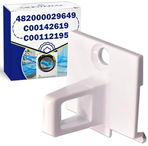 Crochet Poignee pour Hublot Porte de Seche Linge 482000029649 C00142619 C00112195 pour Ariston pour Indesit pour Hotpoint - Garantie de 10 Ans - MONTERAL