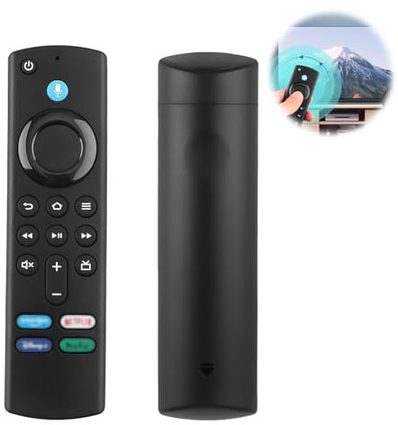 L5B83G Sprachfernbedienung der 3. Generation für Smart TV, Ersatz für Smart TV Stick 4K, Lite, 4K Max, Smart TV (2. und 3. Generation) mit Sprachsteuerung und Einfachem Pairing.