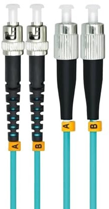 ELEBOR 300 metros blindados en interiores ST-FC Dúplex 10 gigabit 50/125 cable de fibra múltiple OM3 10GB ST a FC Jersey del cable de parche