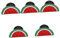 Parliky 5St kreative Brosche Cartoon-Fruchtnadel Emaille-Wassermelonen-Anstecknadel Frauen-Pin Cartoon-Brosche Wassermelonen-Design Kragenclip für Damen Schalclips für Damen Legierung