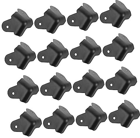 WHAMVOX 16stücke Eckenschutz Für Holzkisten Schmuckschatullen Und Lautsprechergehäuse Schutz Von Ecken Und Kanten Box Ecke Protector Schrank Lautsprecher Ecke Schutz Holz Box Wrap