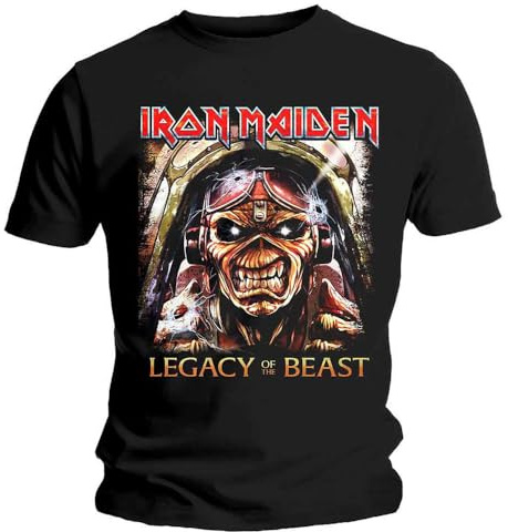 Rock Off officially licensed products Iron Maiden Legacy Aces T Shirt XL Black
