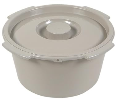 Oshhni Toiletteneimer, Toiletteneimer, praktischer Toilettenhocker, stabiler Halbeimer für Toilettenstuhl für Badezimmer, Senioren, Erwachsene