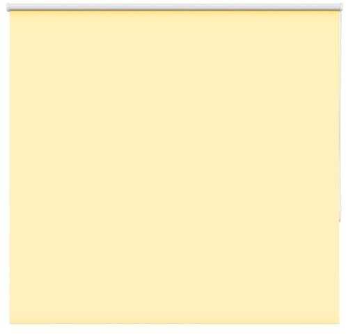 vidaXL Roller Blind Blackout Yellow 150x130 cm Fabric Width 146.6 cm Polyester, day and night blind, kitchen blind, blackout roller shade