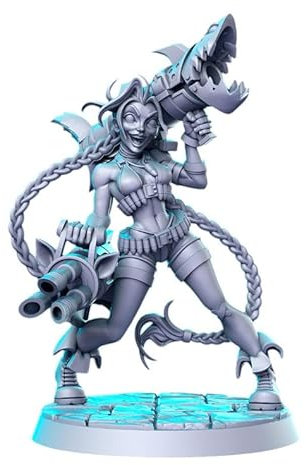 TYL | DND 26 | Gray Unpainted Miniature Fantasy Miniatures for War Gaming, RPG 32mm - Scale Figures, Detailed Tabletop Boardgame Accessories, Realistic 3D Miniature (Jinx)