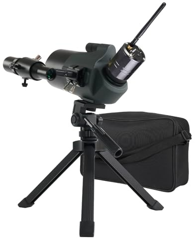 SVBONY SV41Pro Mini MAK Spotting Scope con Finderscope, SC001 WiFi Camera | 28-84x80mm Wifi Spotting Scope, Target Camera System Long Range, Digiscoping Spotter Scope, per Moon Planet, Bird Watching