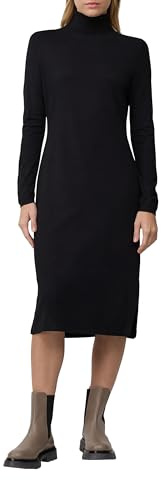 s.Oliver Rollkragen-Feinstrickkleid im Slim Fit aus Viskosemix