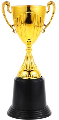 INOOMP Coppa Dorata Trofei Premio in Plastica per Ragazzo per Basket Calcio Corsa Feste e Celebrazioni Partecipazione